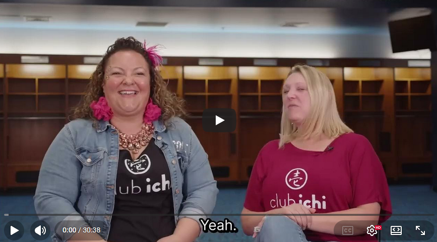 Liz and Nicole from Club Ichi